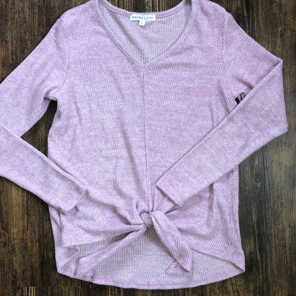 Purple Knotted Top